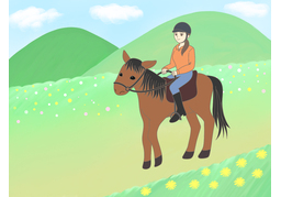 go ridingのイラスト